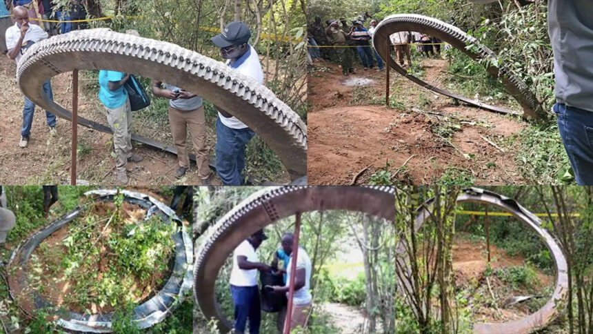 केन्या में गगन से गिरे धातु के छल्ले ने मचाई हलचल